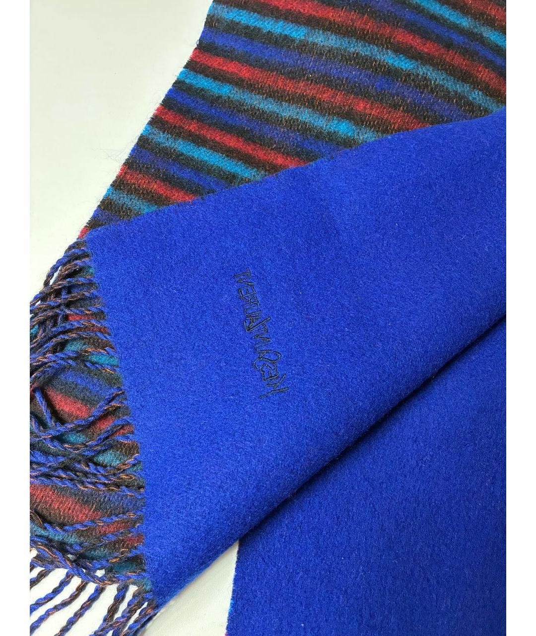 SAINT LAURENT Мульти шерстяной шарф, фото 5