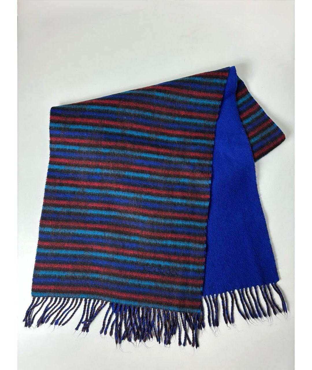 SAINT LAURENT Мульти шерстяной шарф, фото 7