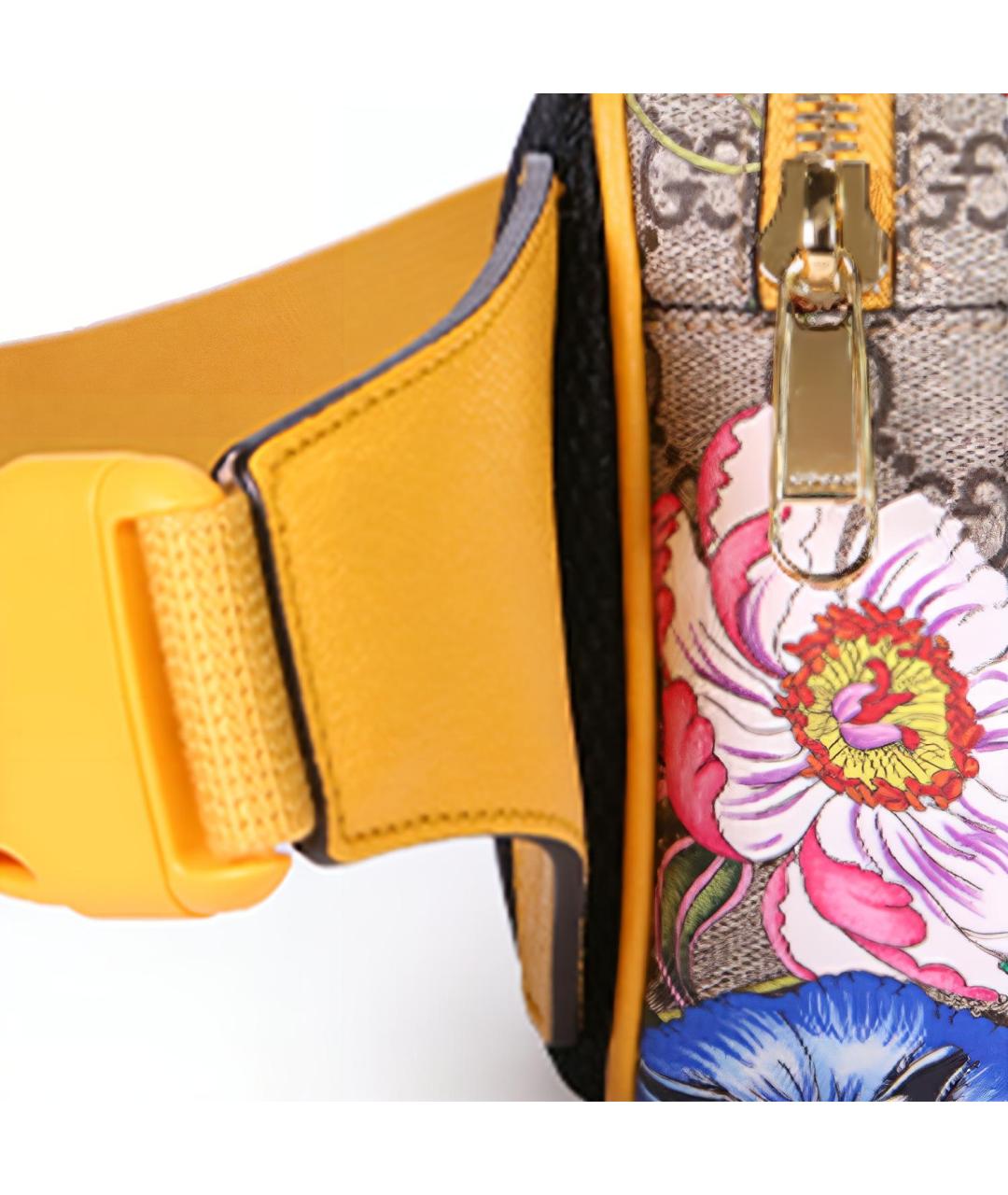 GUCCI Коричневая поясная сумка, фото 6