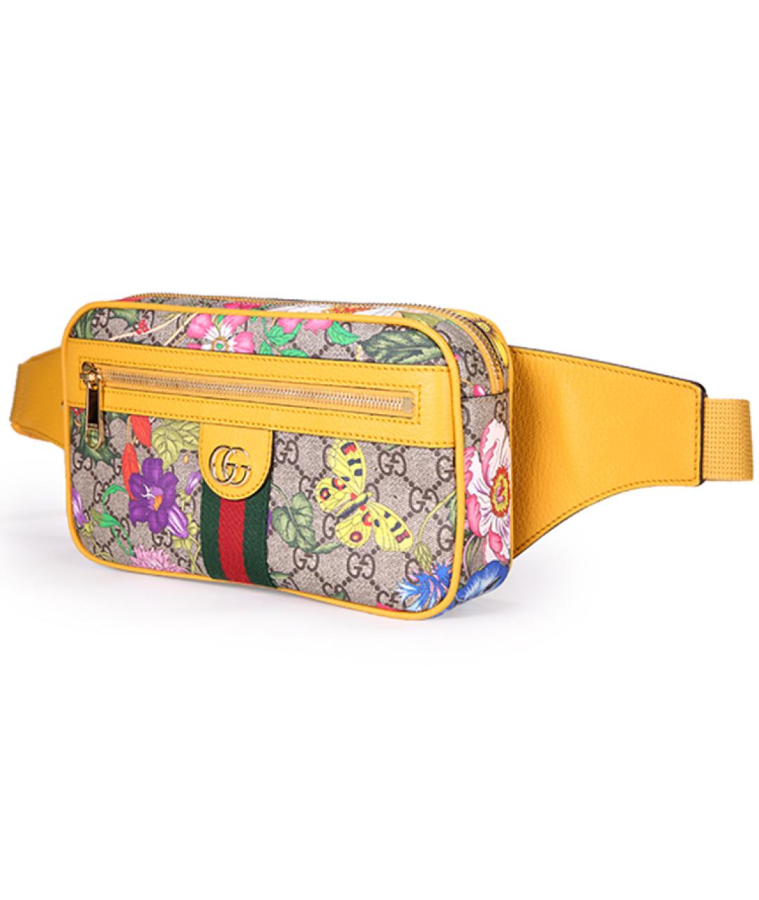 GUCCI Коричневая поясная сумка, фото 3