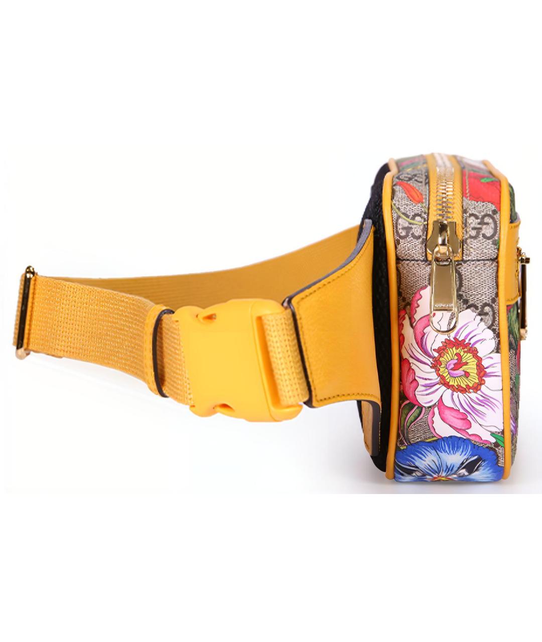 GUCCI Коричневая поясная сумка, фото 4