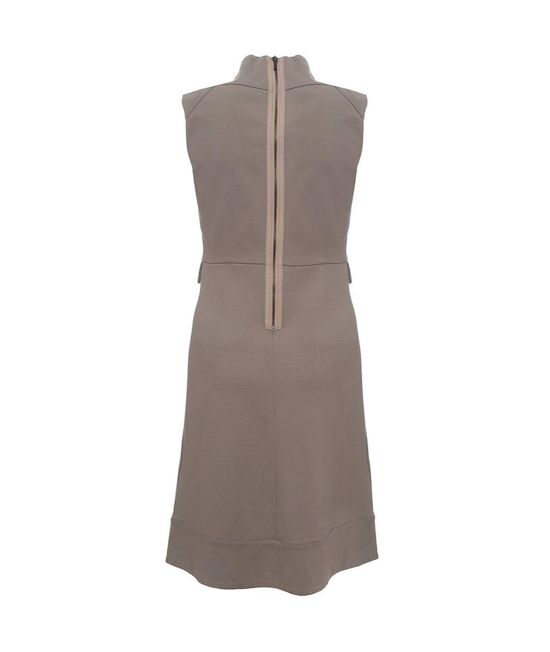 JO NO FUI Бежевое вискозное повседневное платье, фото 2