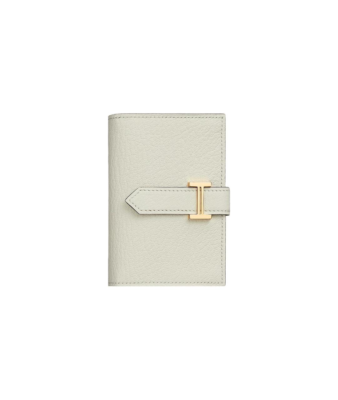 HERMES Белый кожаный кошелек, фото 4