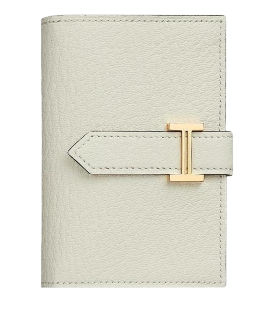 HERMES Белый кожаный кошелек, фото 1