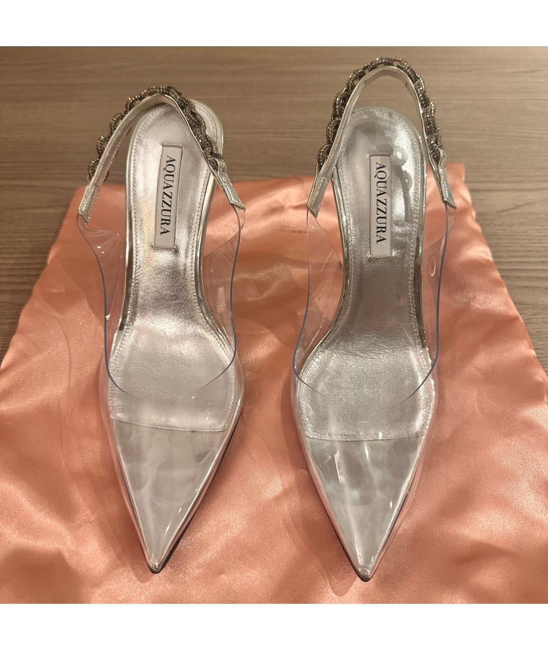 AQUAZZURA Серебряные туфли, фото 2