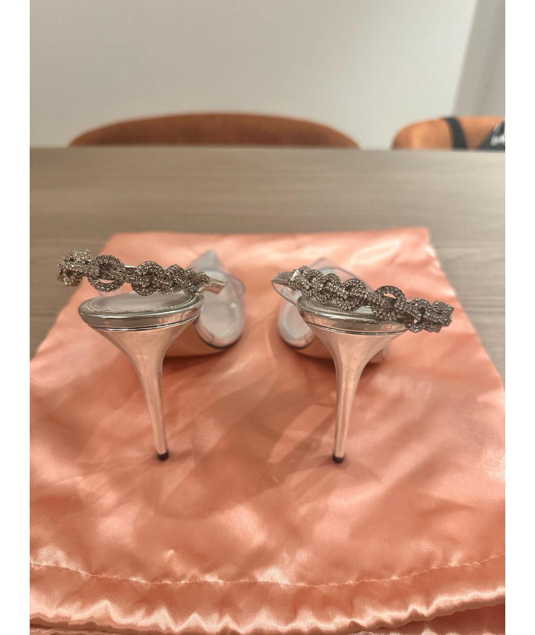 AQUAZZURA Серебряные туфли, фото 5