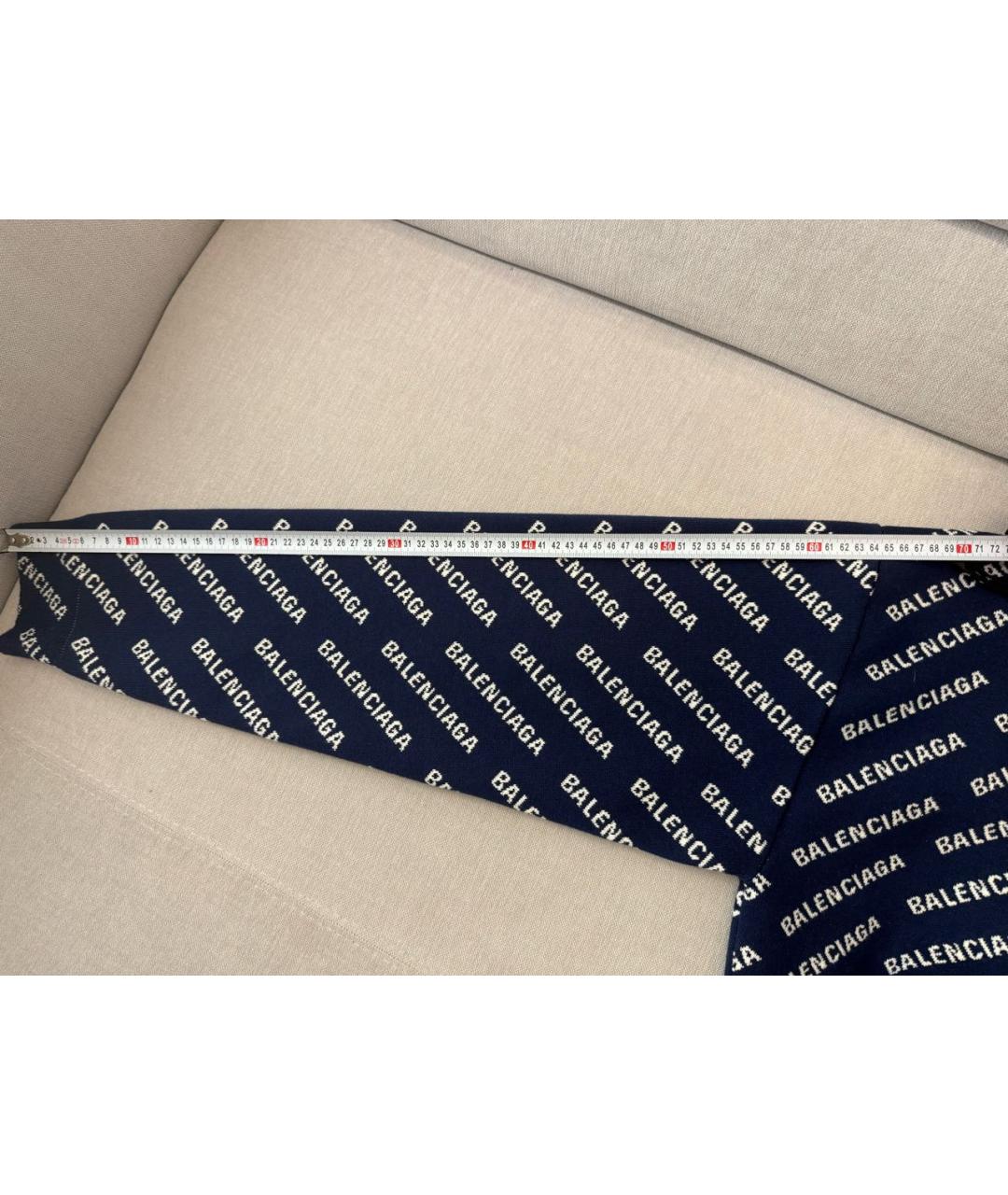 BALENCIAGA Темно-синий хлопковый джемпер / свитер, фото 7