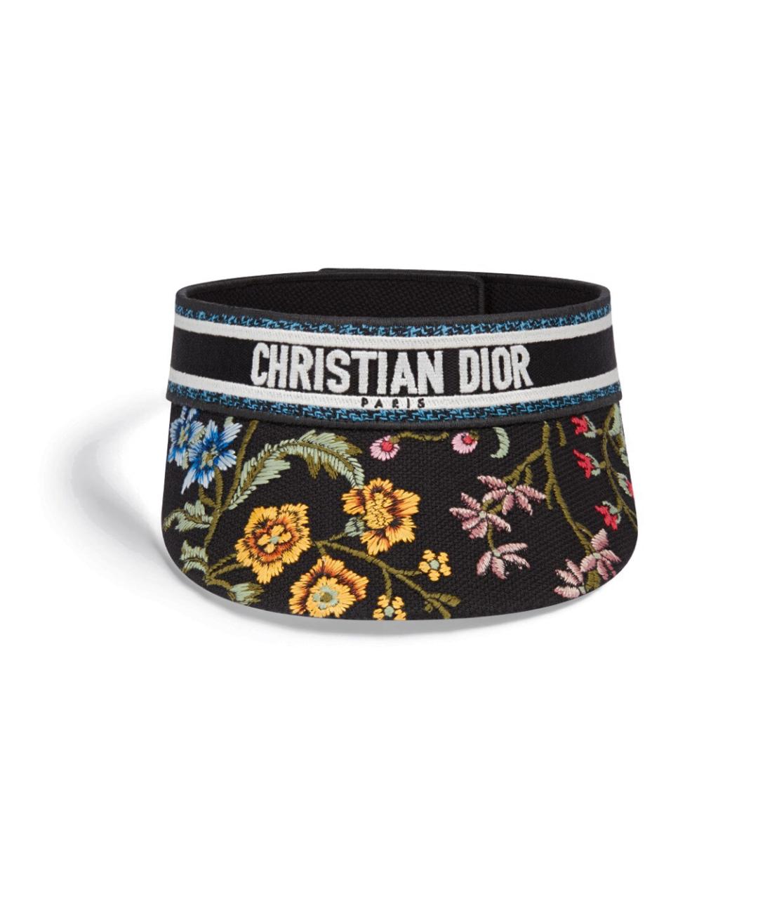 CHRISTIAN DIOR Черная хлопковая кепка, фото 1