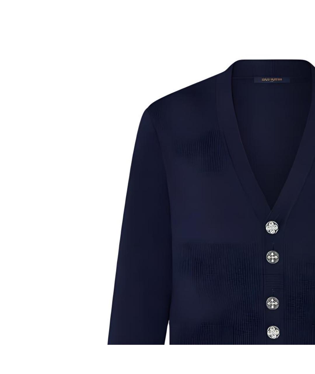 LOUIS VUITTON Темно-синий кардиган, фото 4