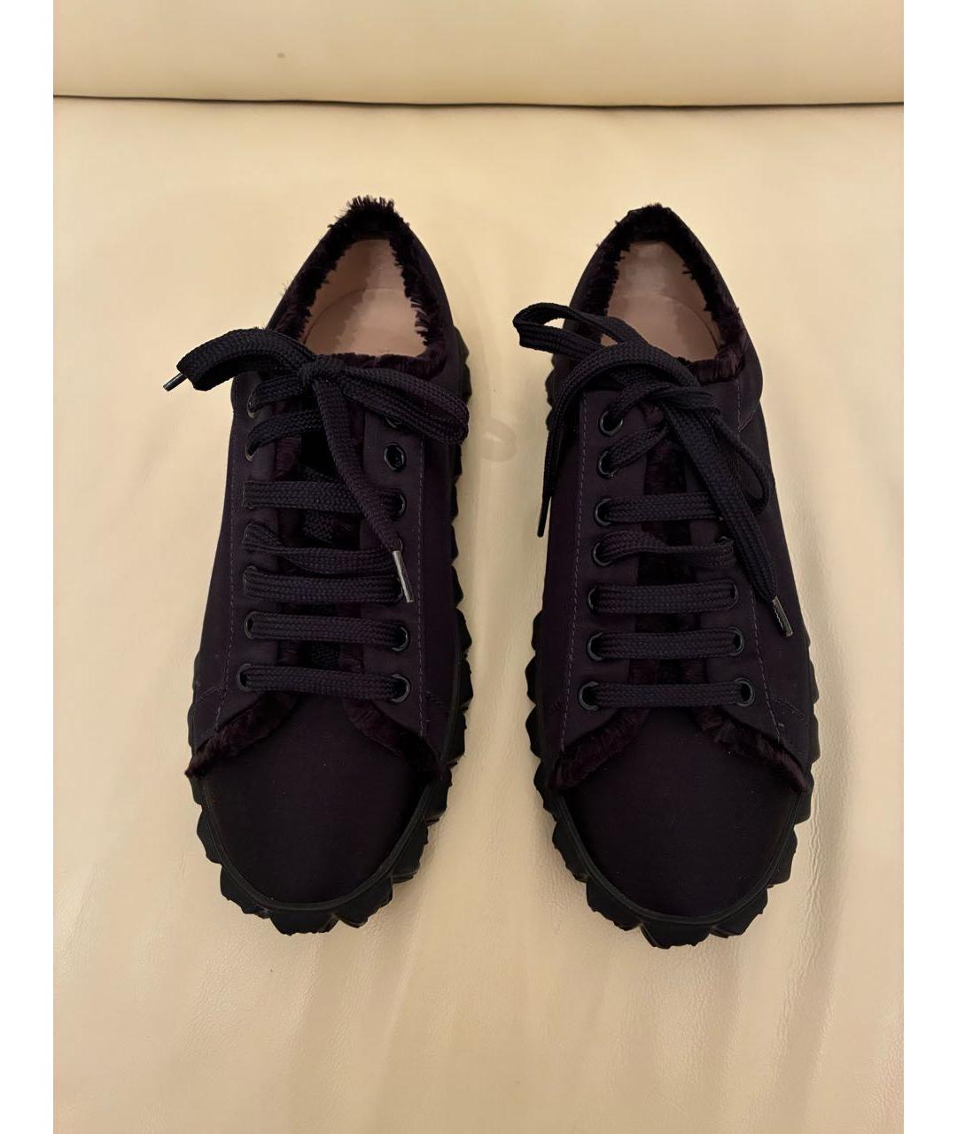 STUART WEITZMAN Черные текстильные кеды, фото 2