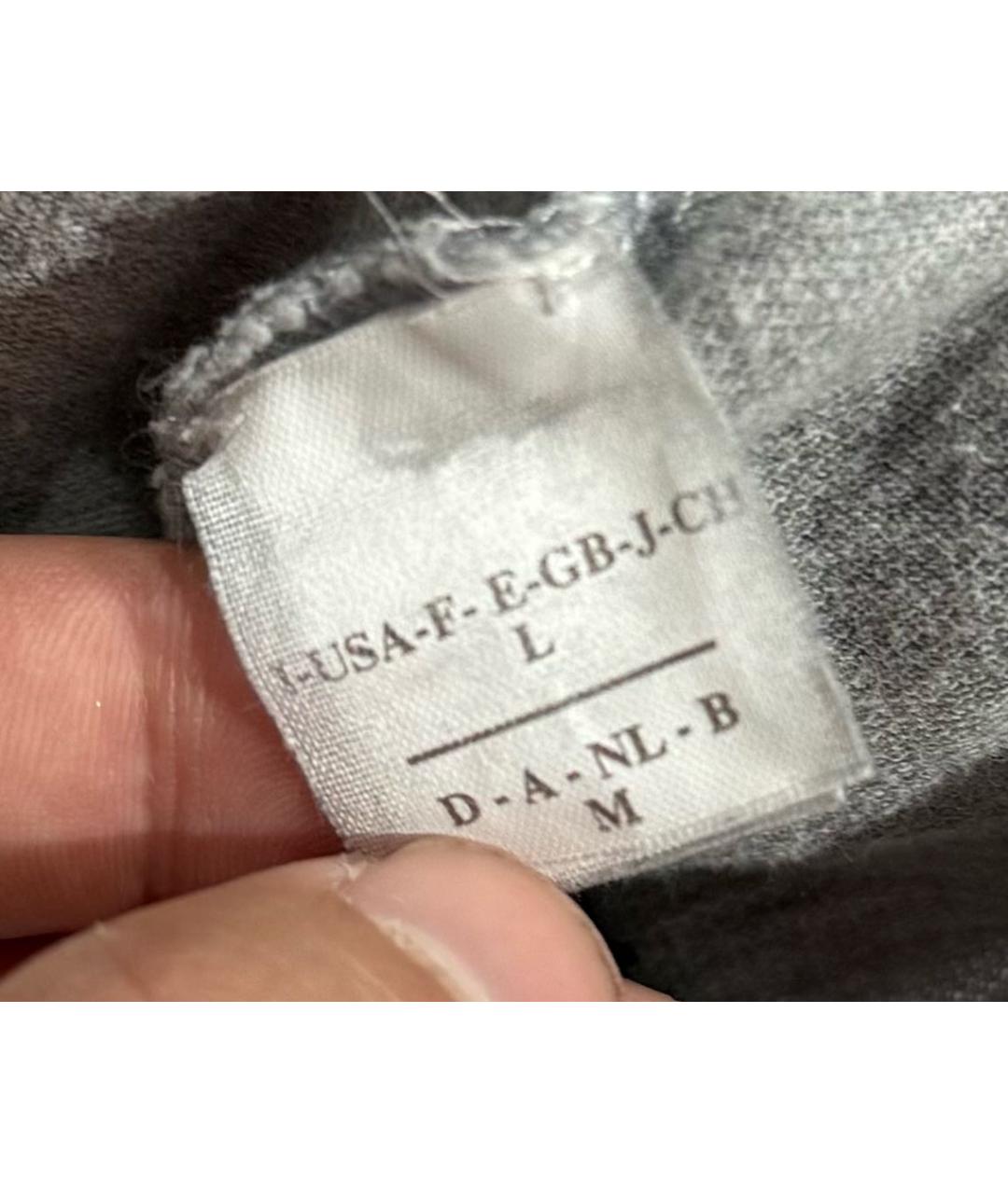 BRUNELLO CUCINELLI Серое хлопковое поло с длинным рукавом, фото 5