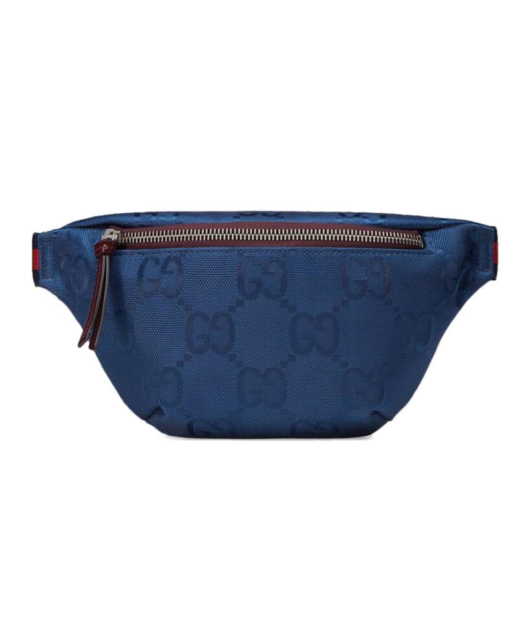 GUCCI Синяя поясная сумка, фото 1