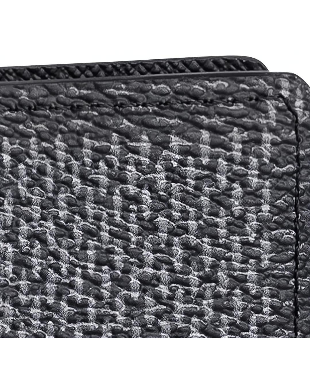 LOUIS VUITTON Антрацитовый кошелек, фото 5