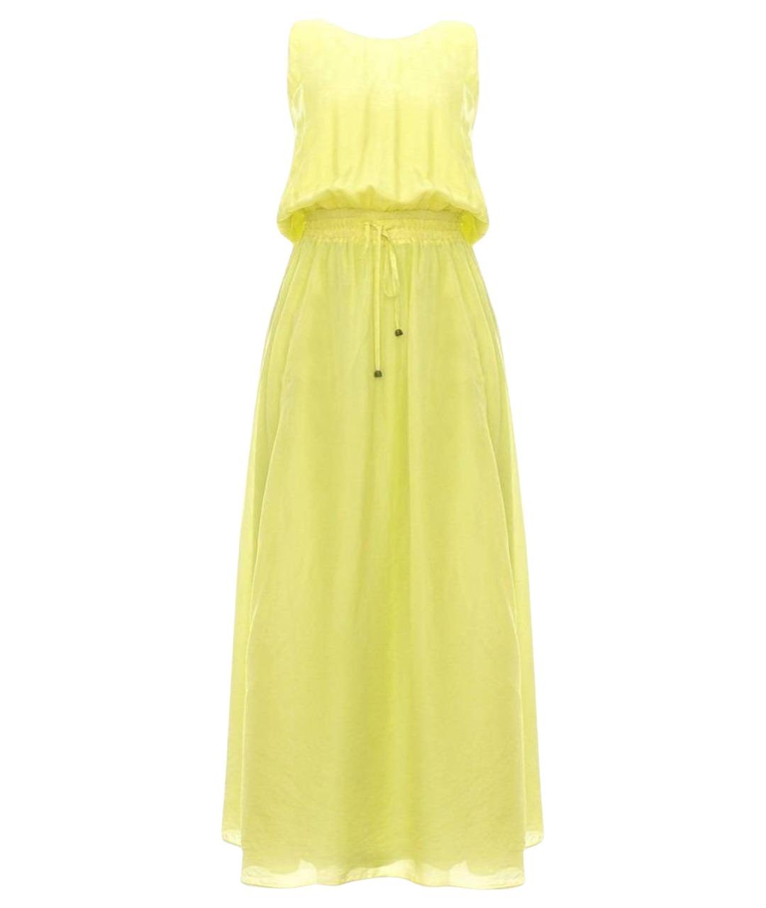 ALYSI Желтое шелковое платье, фото 12