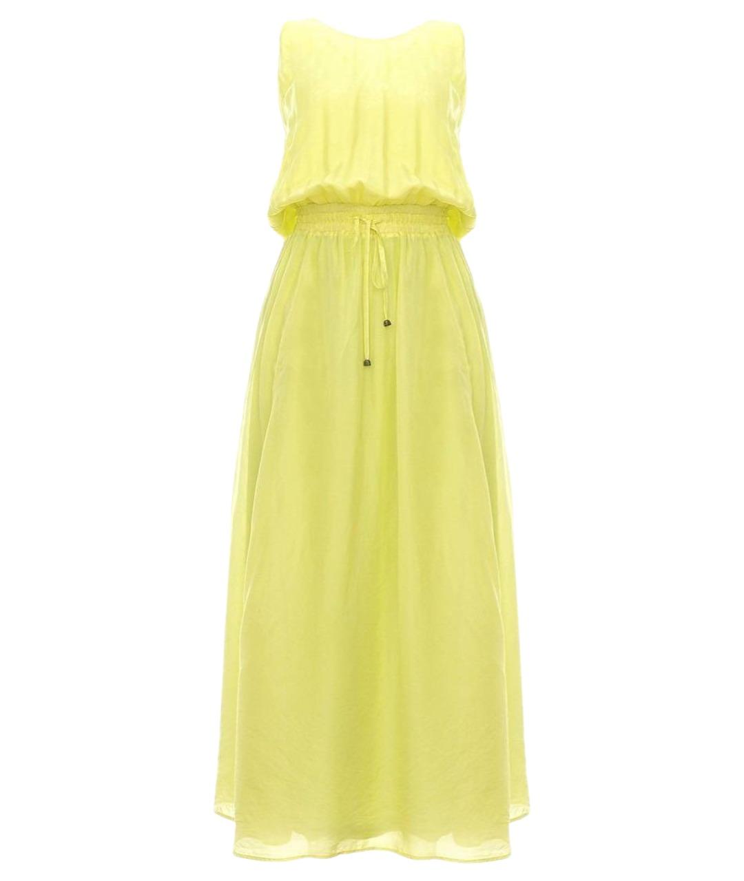 ALYSI Желтое шелковое платье, фото 10