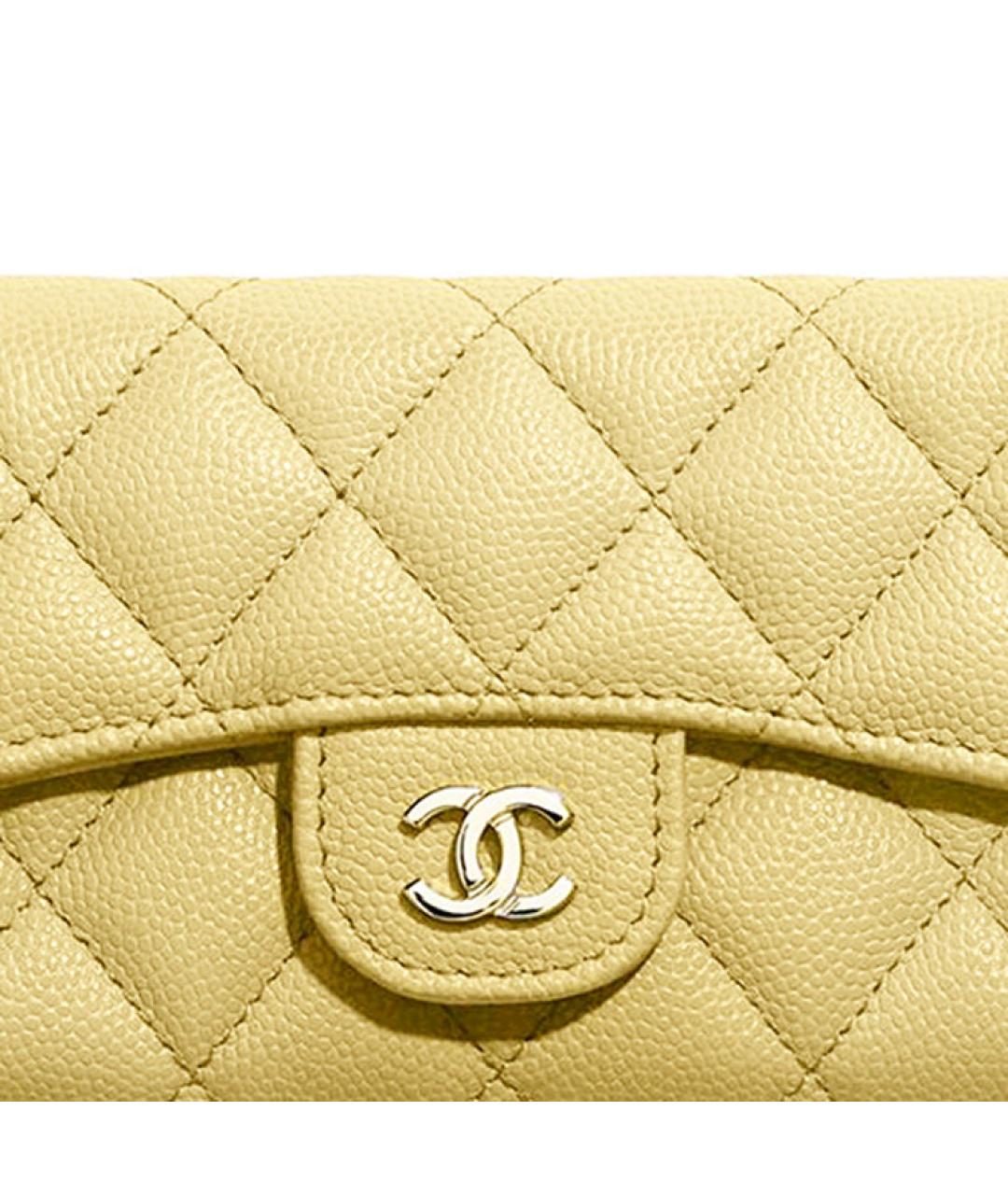 CHANEL Желтый кожаный кардхолдер, фото 2