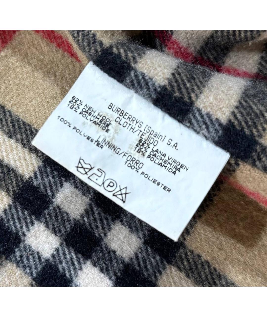 BURBERRY Коричневое шерстяное пальто, фото 7