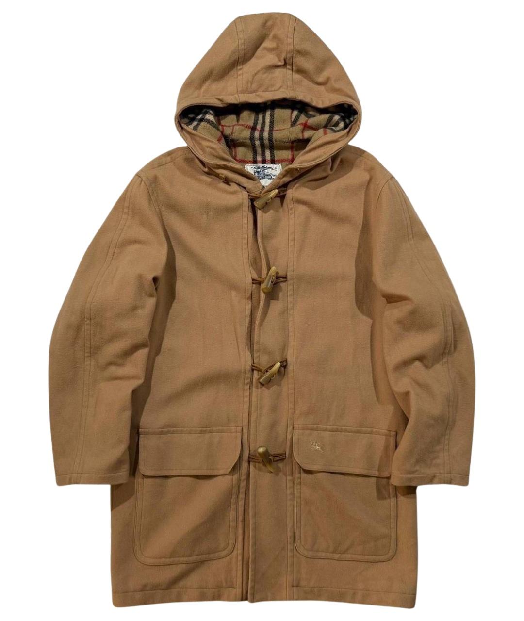 BURBERRY Коричневое шерстяное пальто, фото 1