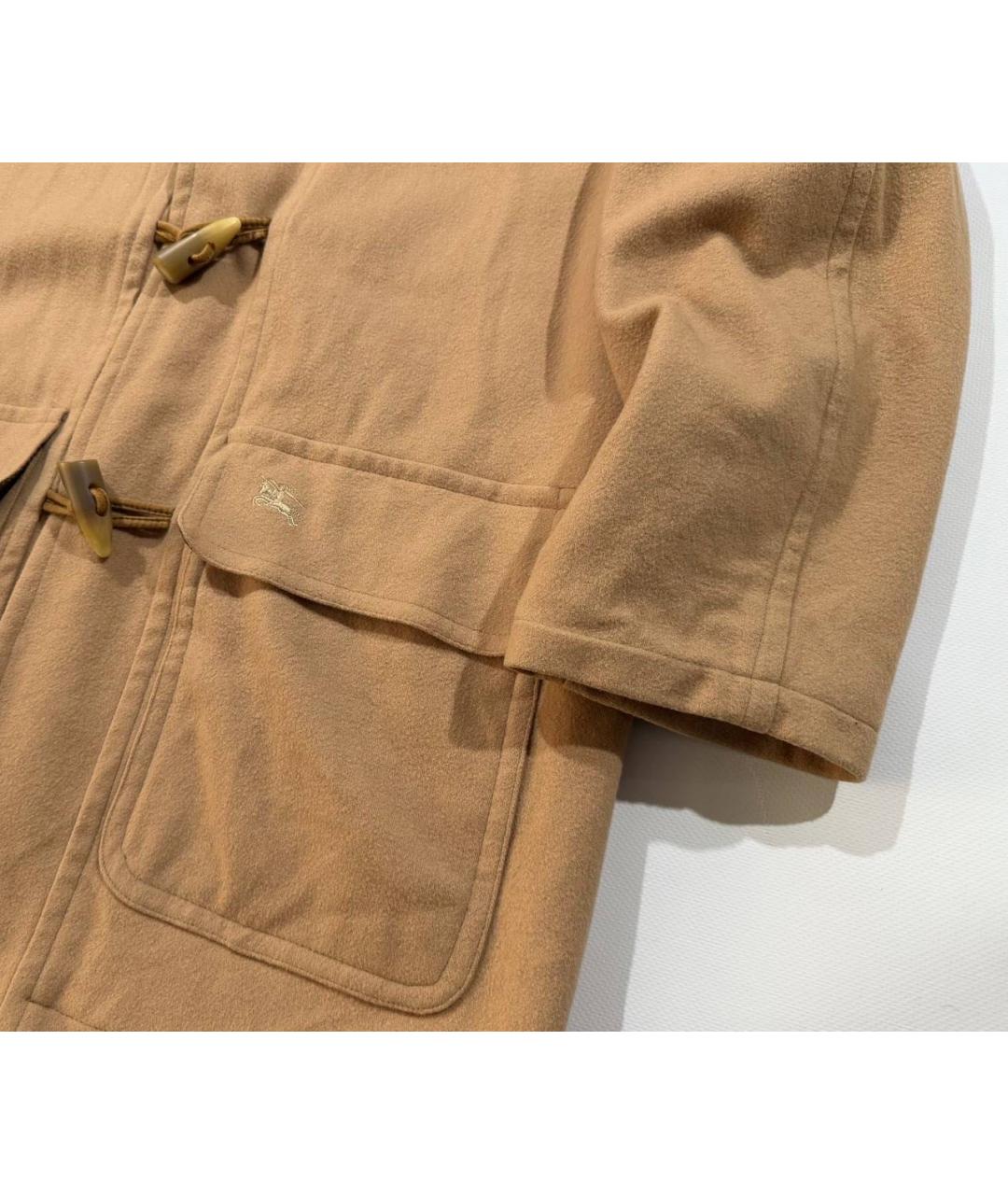 BURBERRY Коричневое шерстяное пальто, фото 4