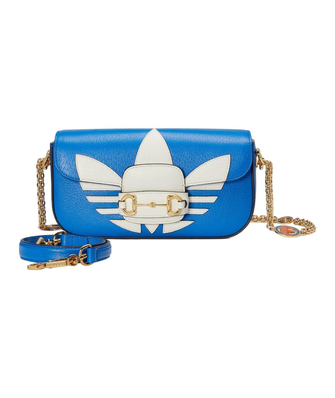 GUCCI Синяя кожаная сумка через плечо, фото 2