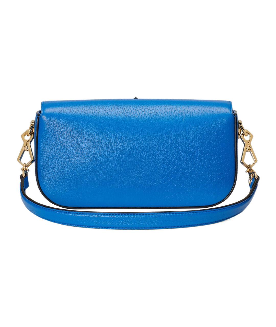 GUCCI Синяя кожаная сумка через плечо, фото 6