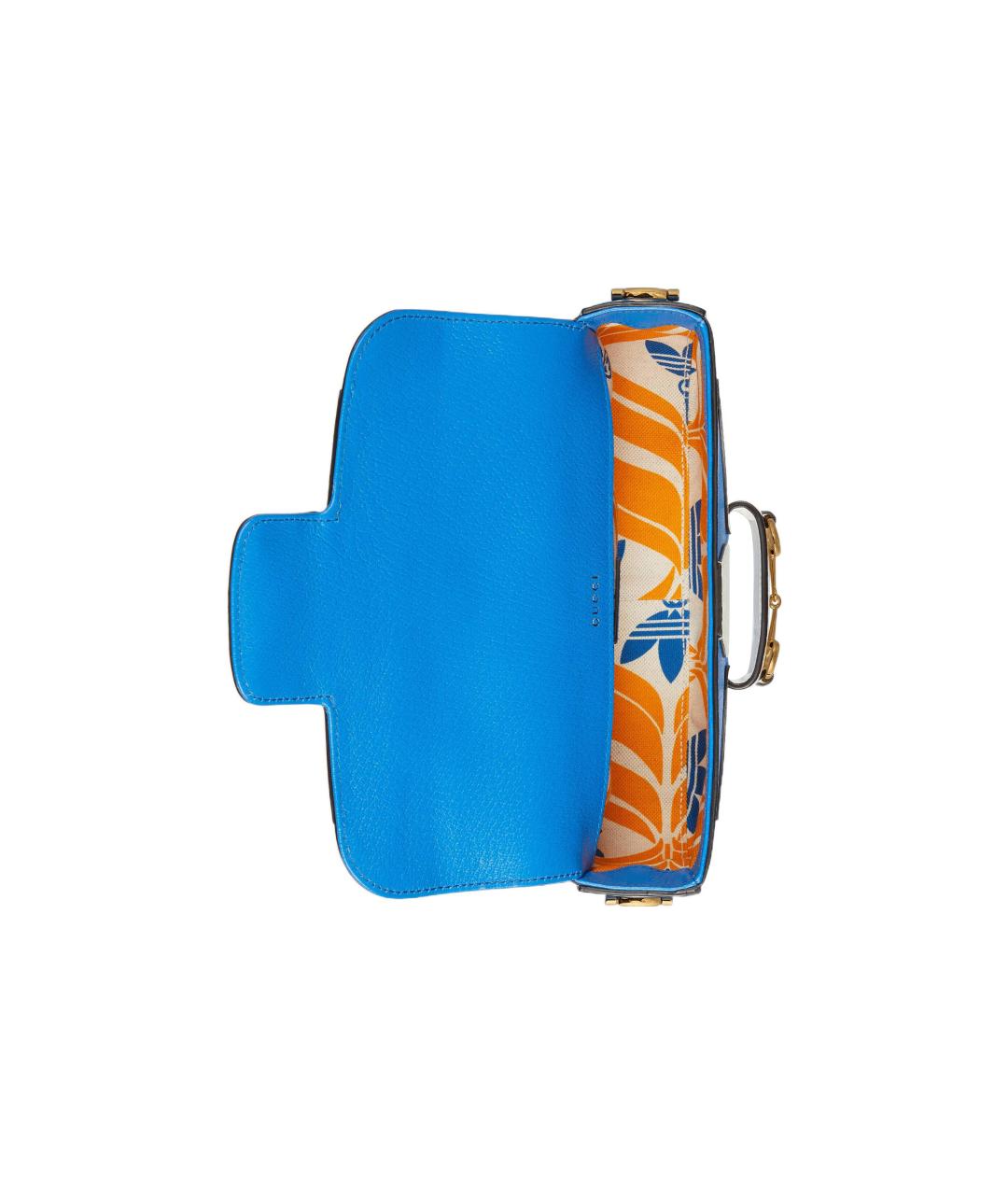 GUCCI Синяя кожаная сумка через плечо, фото 9