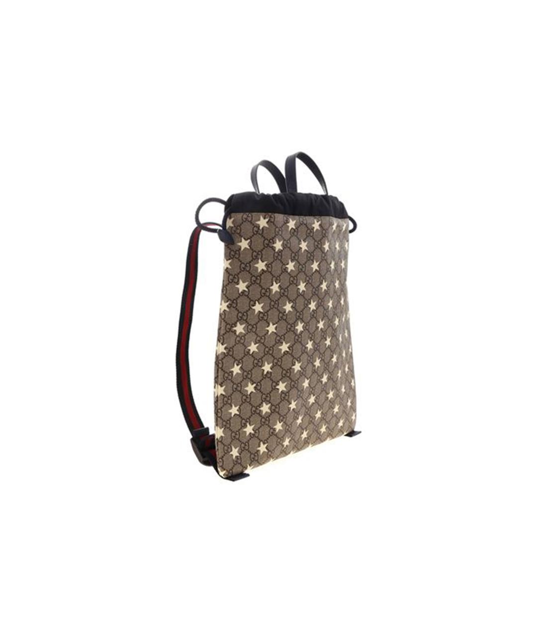 GUCCI Коричневый тканевый рюкзак, фото 2