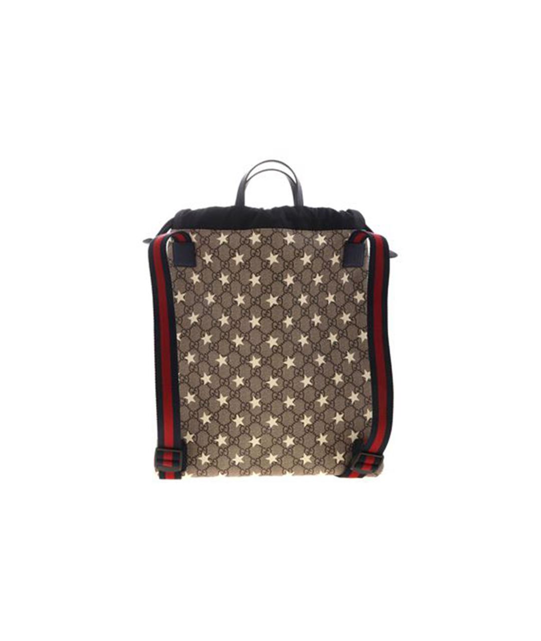 GUCCI Коричневый тканевый рюкзак, фото 3