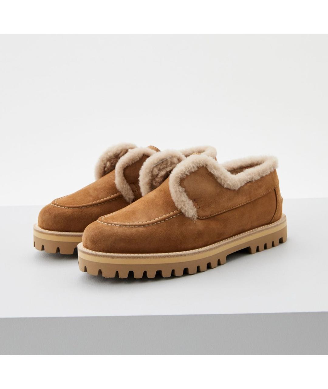 LE SILLA Коричневые замшевые лоферы, фото 5