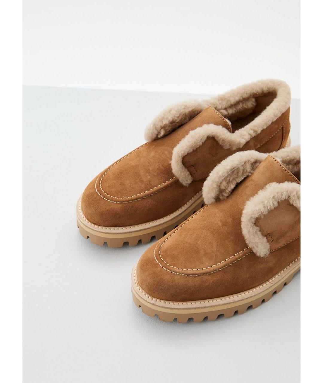 LE SILLA Коричневые замшевые лоферы, фото 3