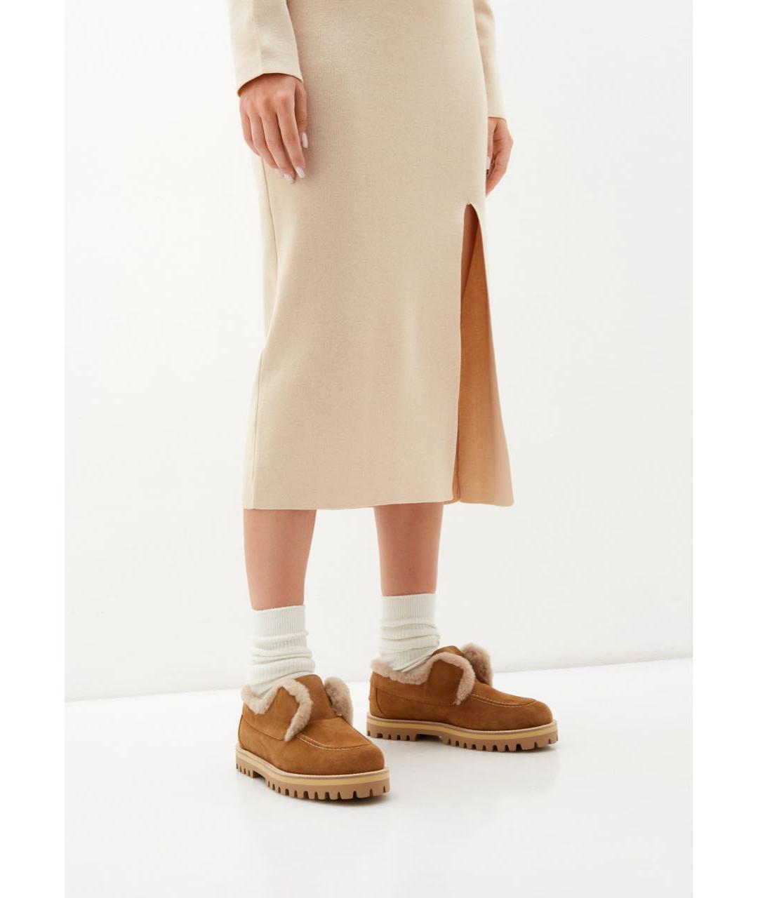 LE SILLA Коричневые замшевые лоферы, фото 4