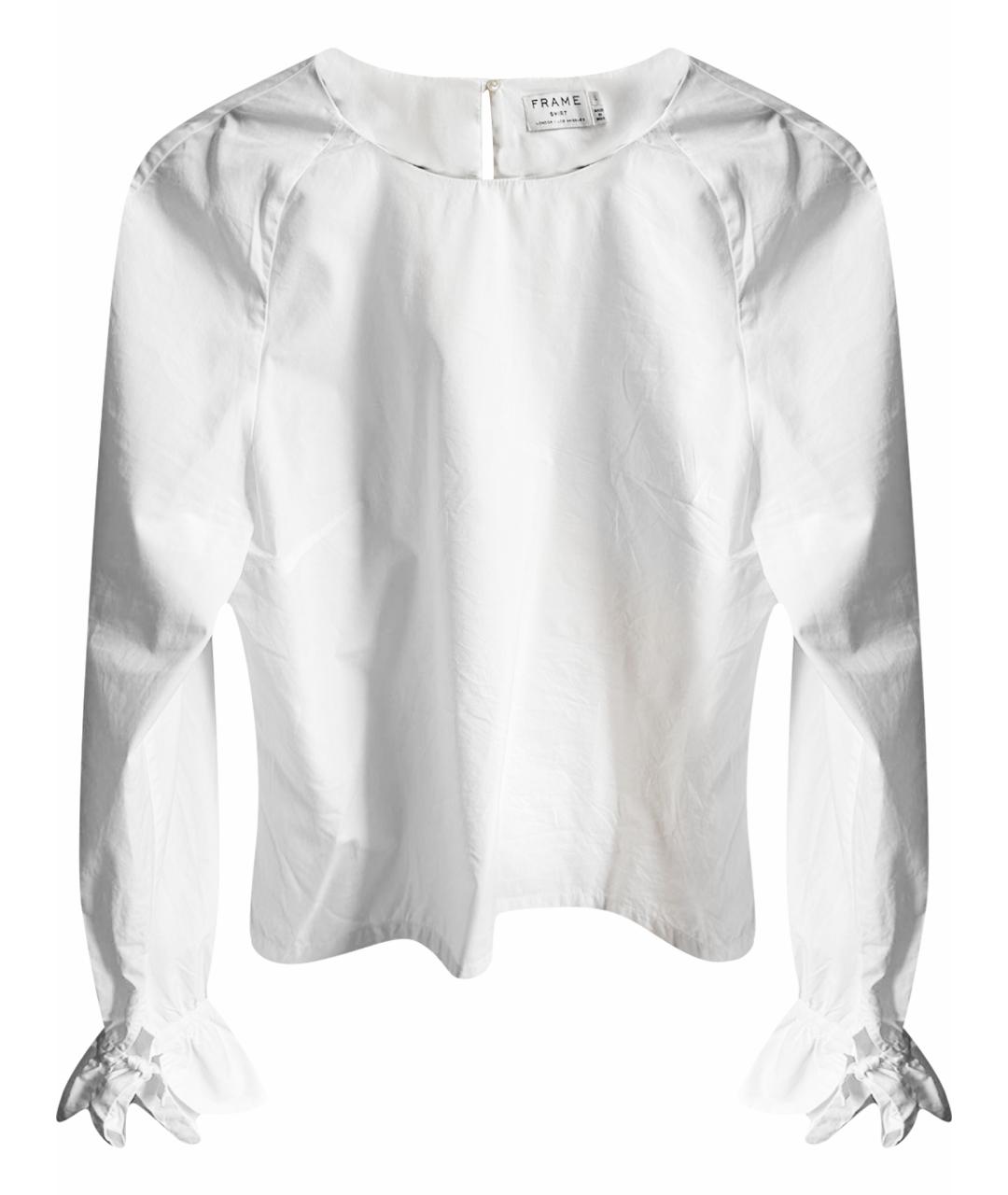 FRAME Белая хлопковая блузы, фото 1