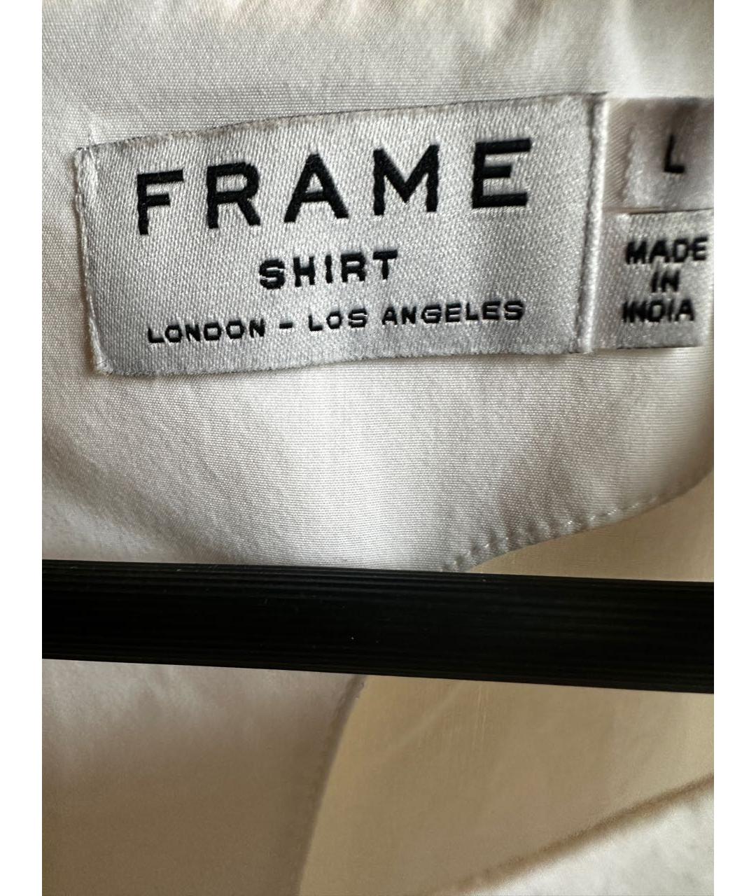 FRAME Белая хлопковая блузы, фото 3