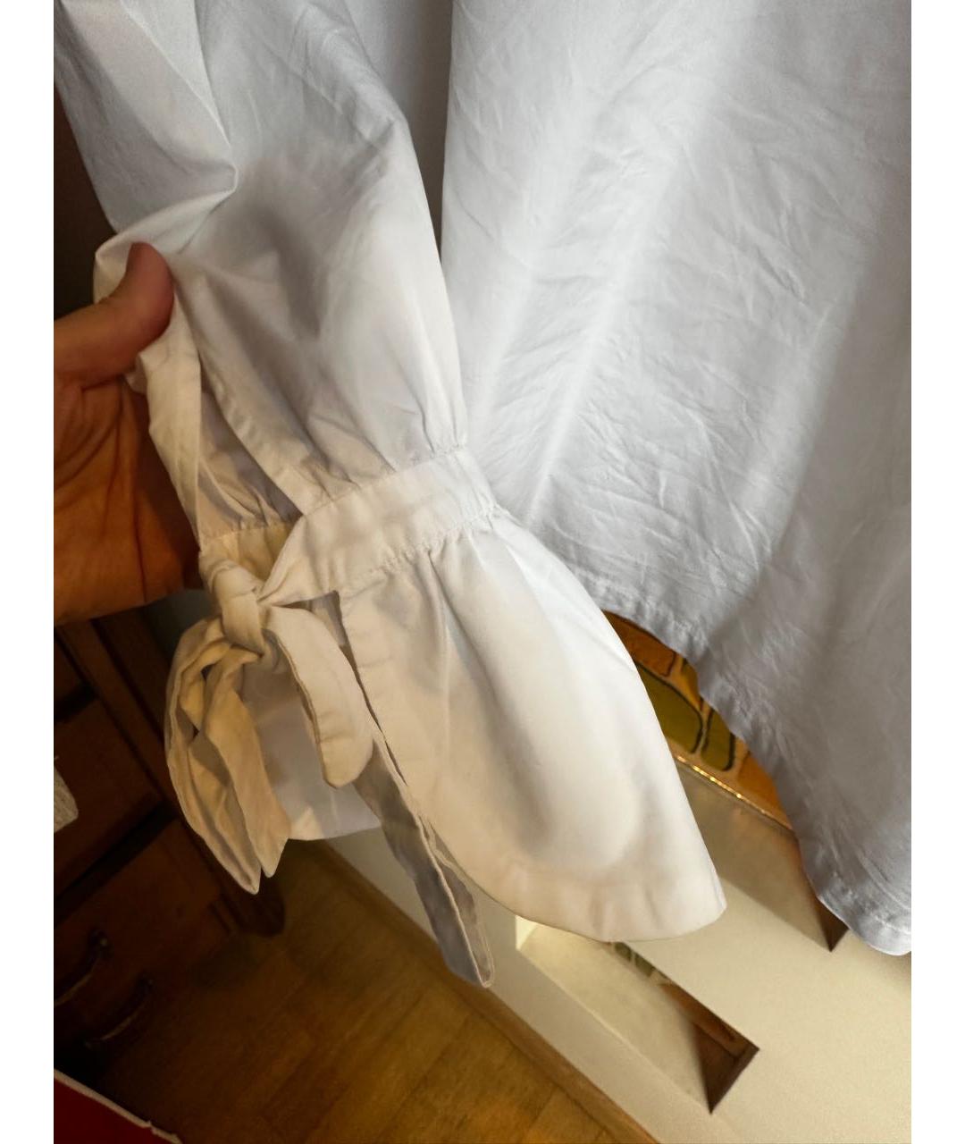 FRAME Белая хлопковая блузы, фото 5