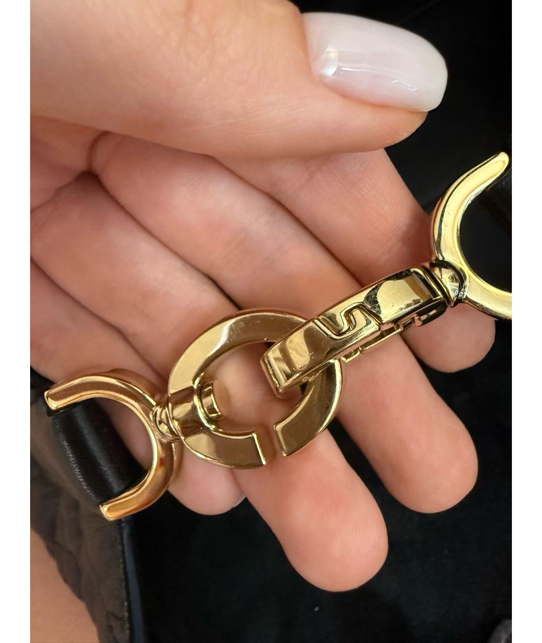 CHRISTIAN DIOR Черная кожаная сумка с короткими ручками, фото 7