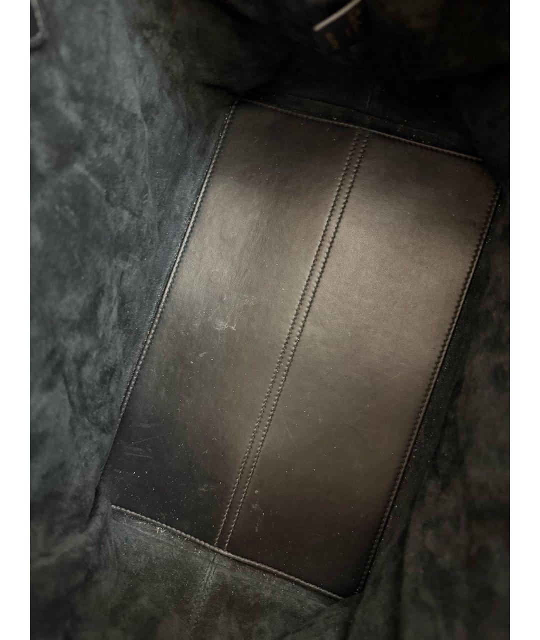 CHRISTIAN DIOR Черная кожаная сумка с короткими ручками, фото 8