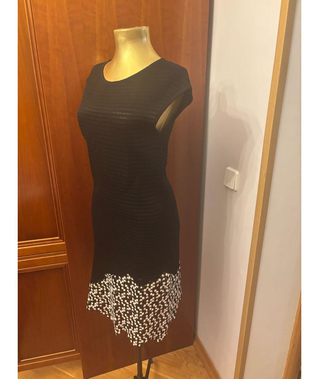 CHANEL Черное хлопковое повседневное платье, фото 2