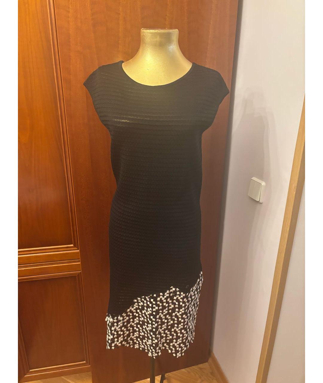 CHANEL Черное хлопковое повседневное платье, фото 4