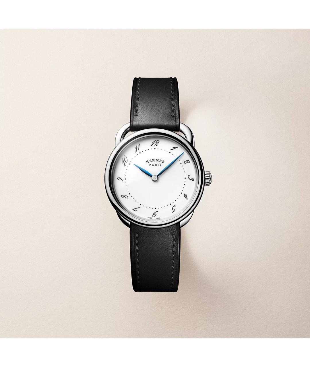 HERMES Серебряные стальные часы, фото 3