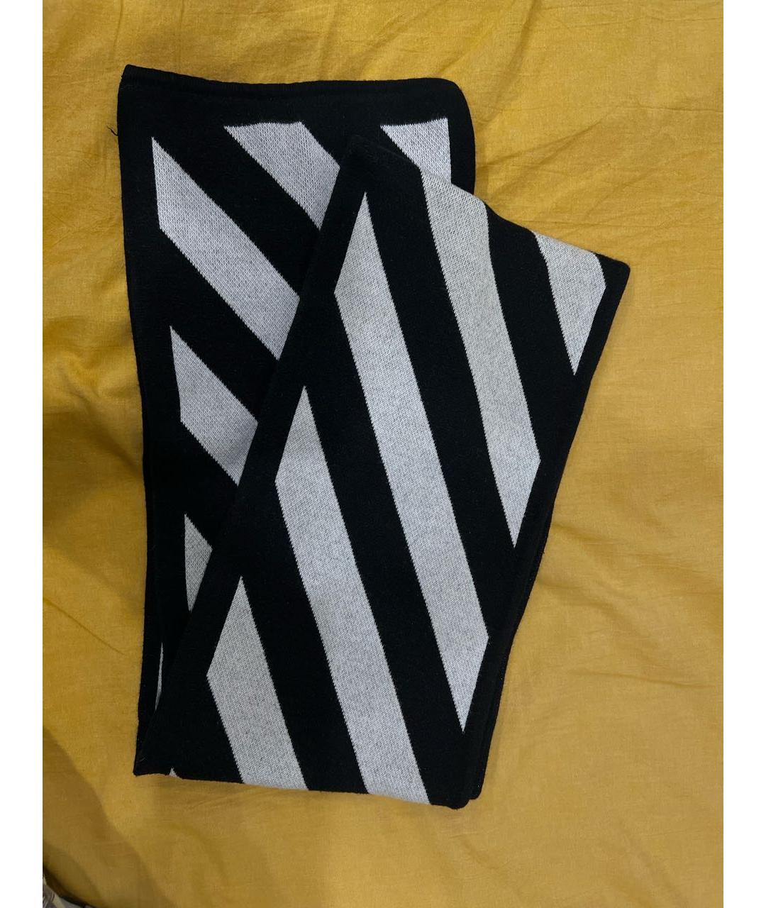 OFF-WHITE Черный шарф, фото 2