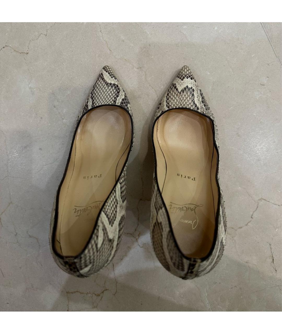 CHRISTIAN LOUBOUTIN Мульти туфли из экзотической кожи, фото 3