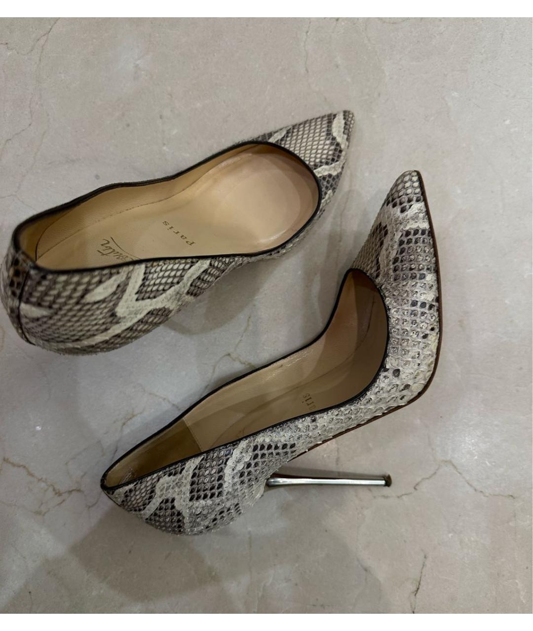 CHRISTIAN LOUBOUTIN Мульти туфли из экзотической кожи, фото 8