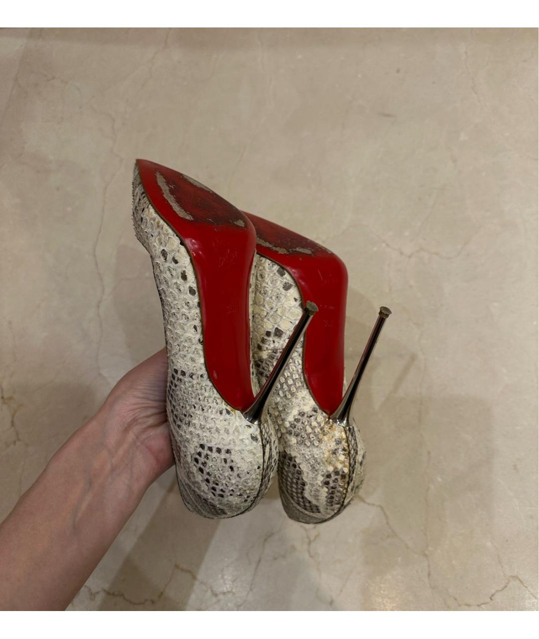 CHRISTIAN LOUBOUTIN Мульти туфли из экзотической кожи, фото 5