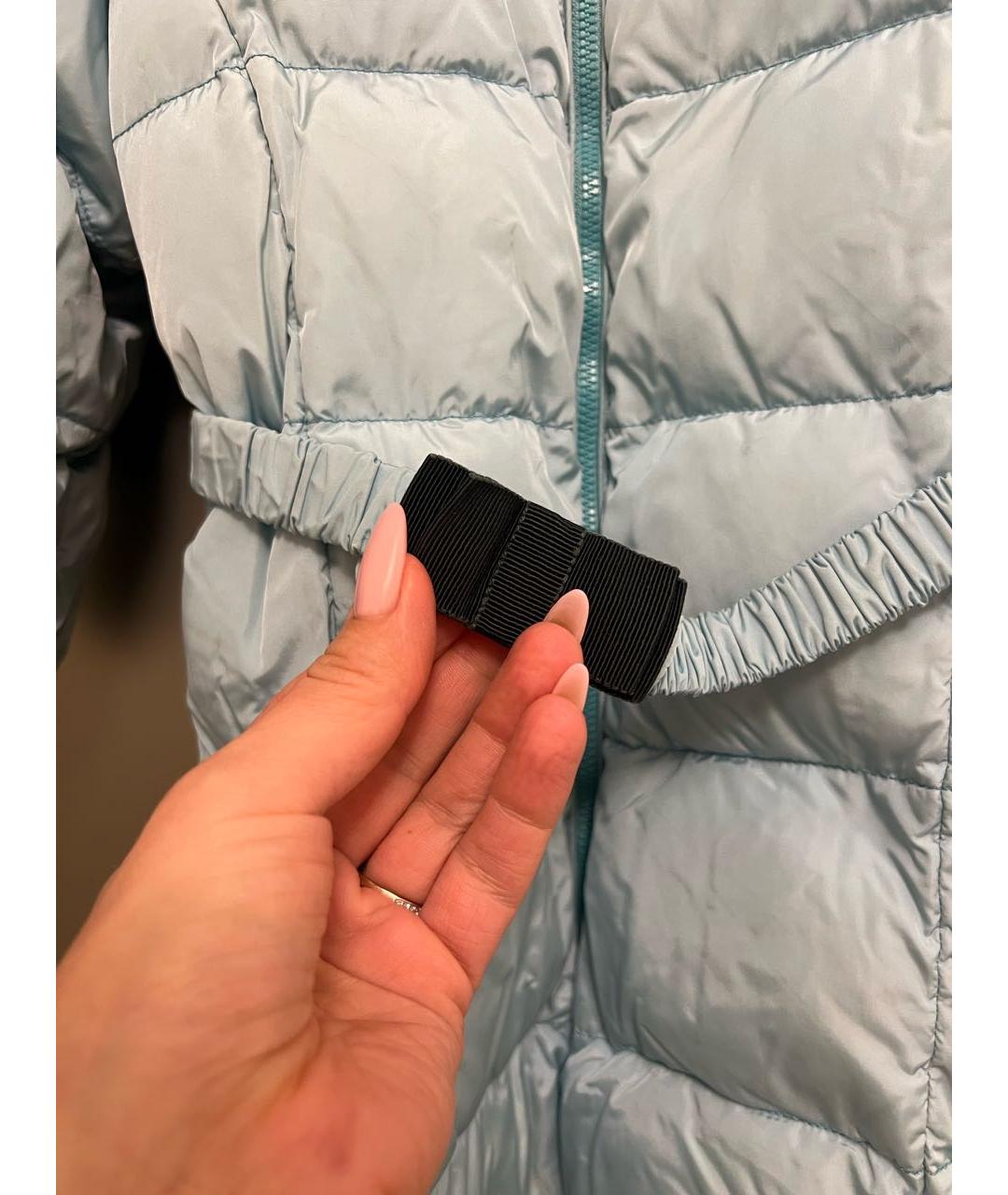 MONCLER KIDS Голубой полиэстеровый комбинезон, фото 8