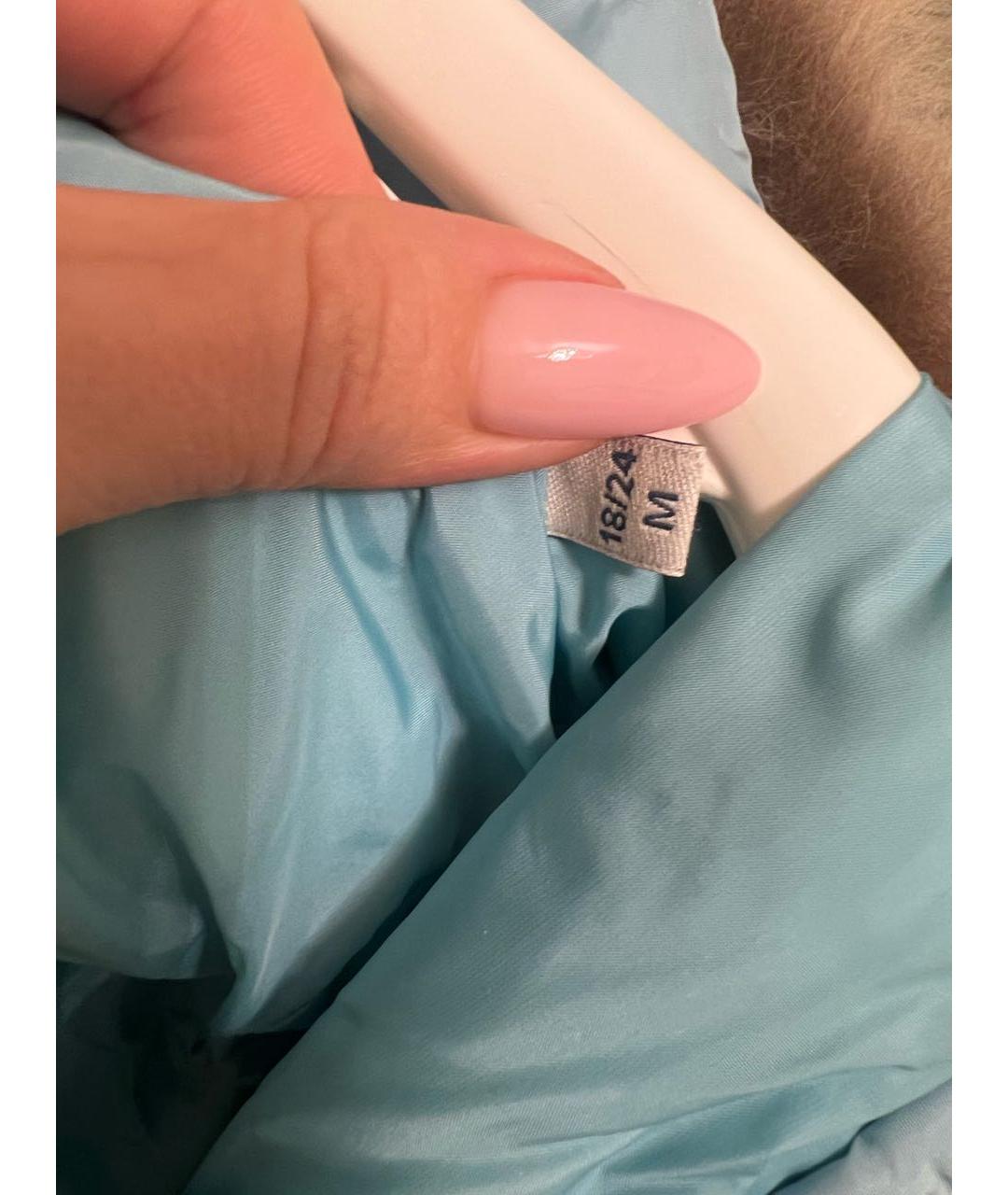 MONCLER KIDS Голубой полиэстеровый комбинезон, фото 7