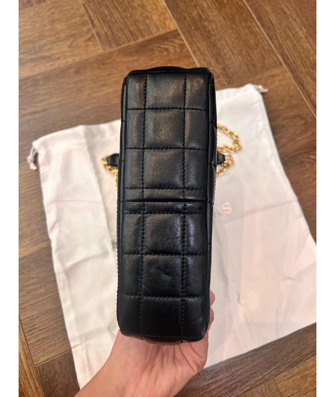 MICHAEL KORS Черная кожаная сумка через плечо, фото 4