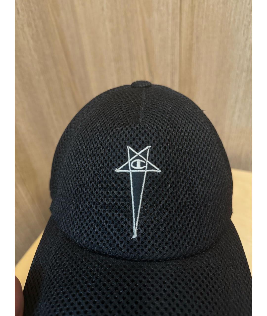RICK OWENS Черная кепка/бейсболка, фото 4