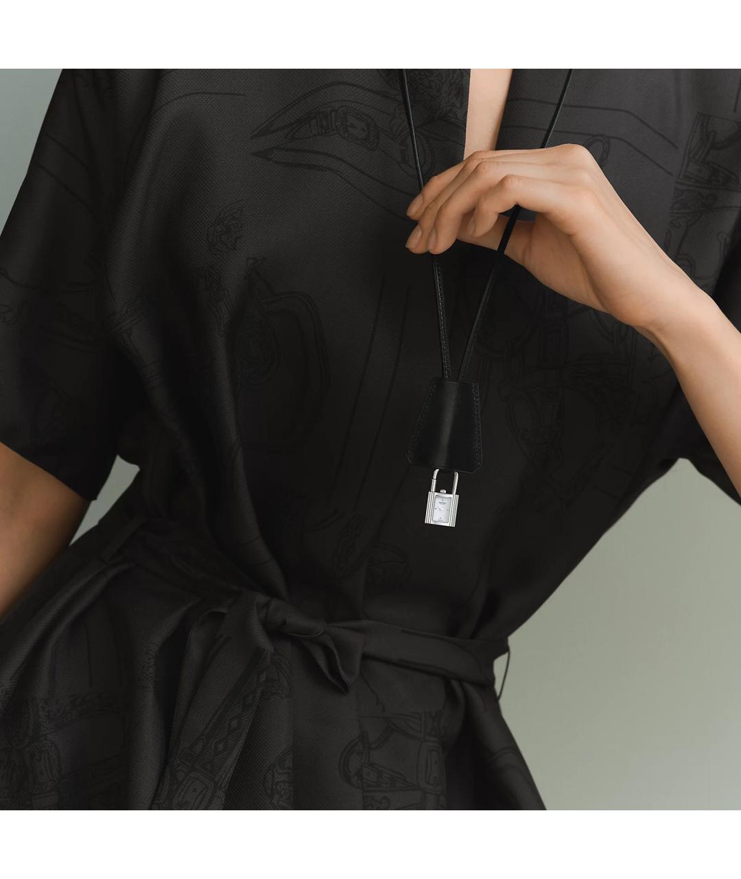 HERMES Серебряные стальные часы, фото 3