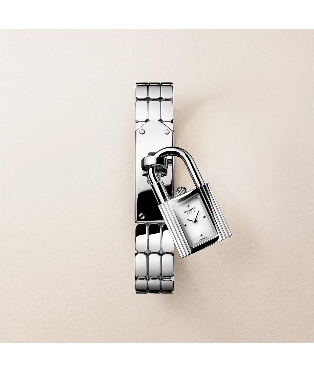 HERMES Серебряные стальные часы, фото 4