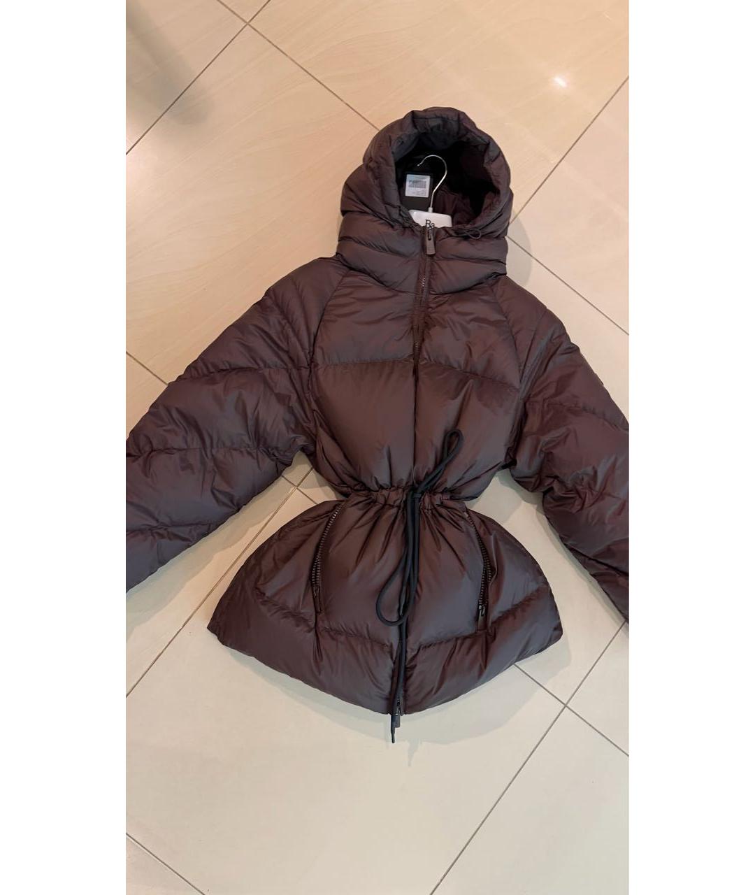 BACON Коричневый полиэстеровый пуховик, фото 8